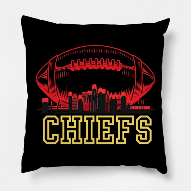 chiefs kansas city football Pillow by soft and timeless