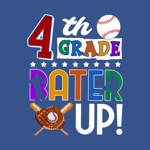 Discover 4th Grade Batter-up! Baseball Back to School - 4th Grade Baseball - T-Shirt