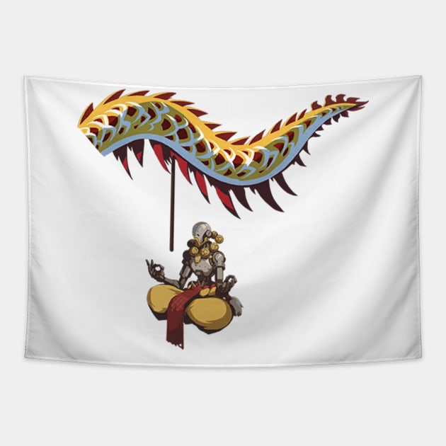 Zenyatta Dragon Dance Tapestry by Genessis