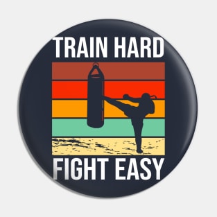 Boxing Train Hard Pin