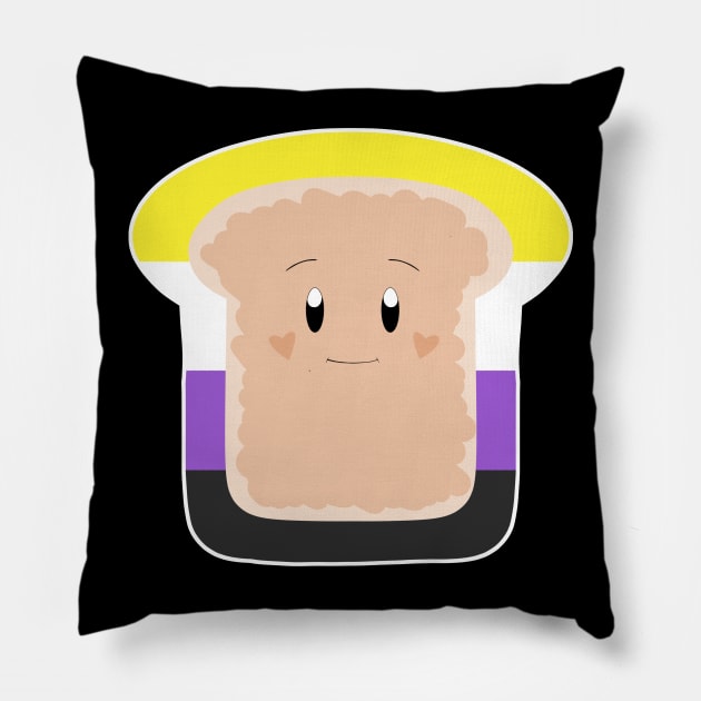 Non-binary Pride Toast Pillow by celestialuka