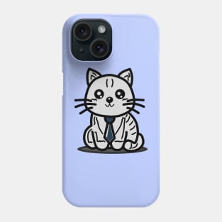 "Executive Cat: The Professional Meow" Phone Case
