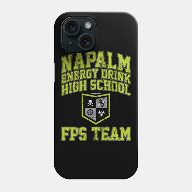 Napalm Energy Drink High School FPS Team Phone Case by huckblade