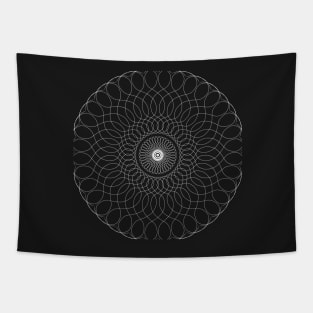 Wavy Circle Pattern Tapestry