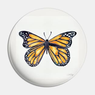 Orange Butterfly Pin