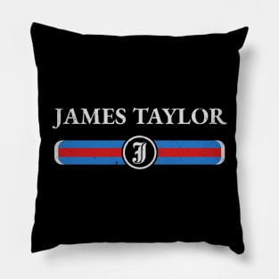 Graphic James Name Vintage Birthday Retro Gift Pillow