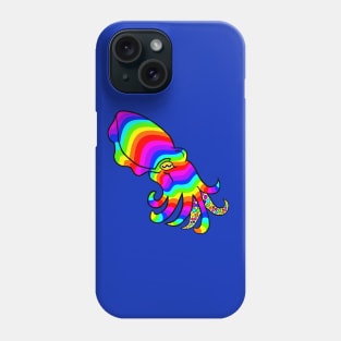 Rainbow Cuttlefish Phone Case