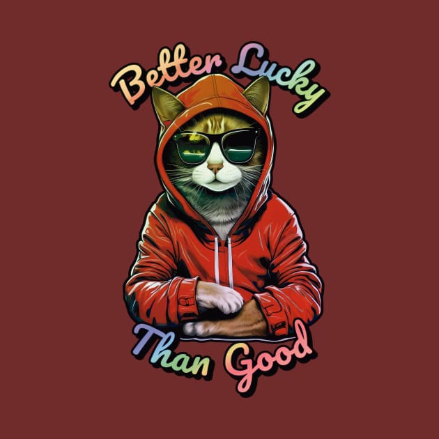 Better Lucky Than Good: Poker Cat by GozuDesigns