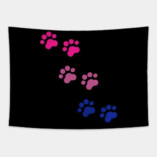 Bi Pride Cat Paws Tapestry