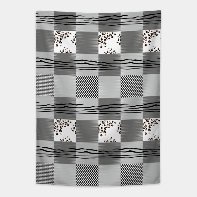 Leopard,zebra,polka dots.Animals skin pattern Tapestry by ilhnklv