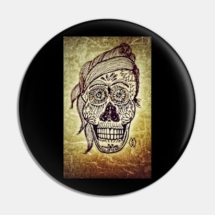 Skull selfie grunge Pin