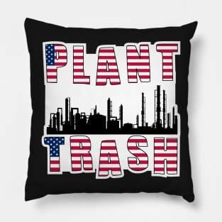 Plant Trash (Merica) Hardhat Sticker Pillow