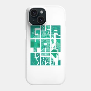 Guayaquil, Ecuador City Map Typography - Watercolor Phone Case