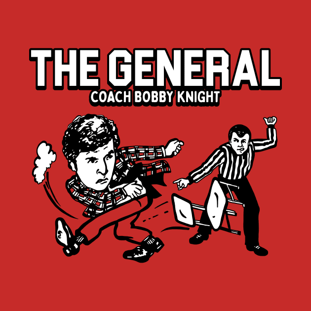 The General - Bobby Knight Chair Throw by Defunctland