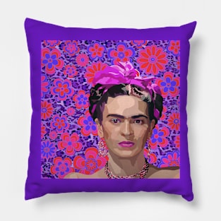 Frida in Purple Pillow