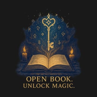 Open book. Unlock magic T-Shirt