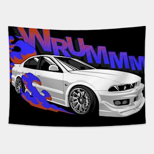 Japanese car street Tapestry