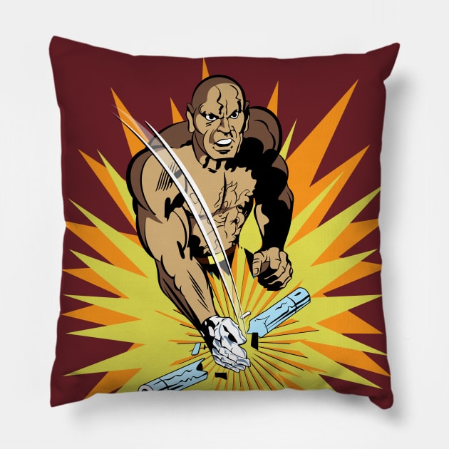 Dr. Steel Pillow by Doc Multiverse Designs