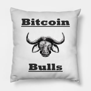 Bitcoin Bull Cryptocurrency Bull Run Pillow