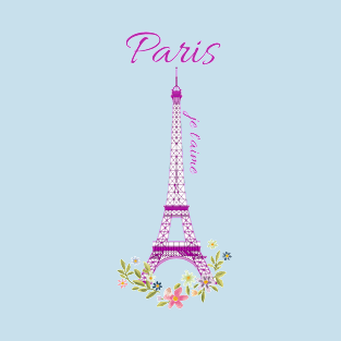 Paris je t'aime Eiffel Tower - French T-Shirt