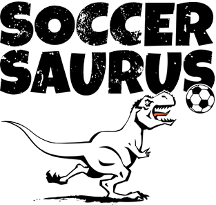 Soccer Dinosaur Magnet