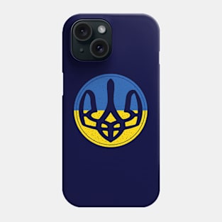 Ukraine Trident - Distressed Fish Eye Style Phone Case