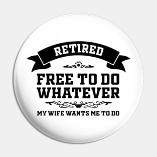 Retired Free Pin