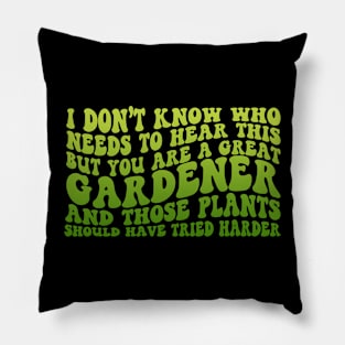 Funny Gardening Pillow