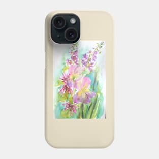 Summer Blush Watercolor Painting Phone Case