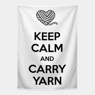 Keep Calm and Carry Yarn Tapestry