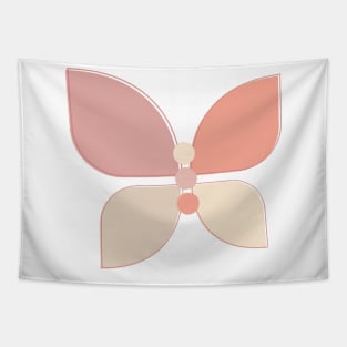 Neutral Colour Butterfly Tapestry