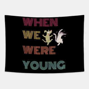 When we were young tour festival 2022 2023 Dancing Cat Dog Tapestry