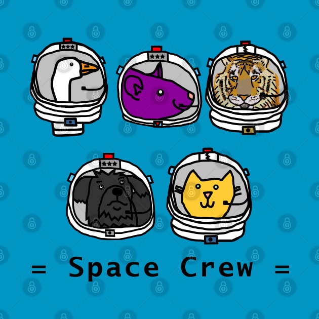 Tiger Astronaut Joins Space Crew 2420 by ellenhenryart