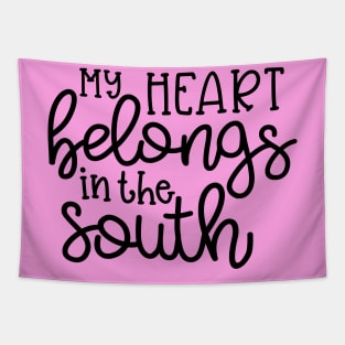 My Heart Belongs in the South Southern Cute Tapestry