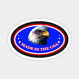 MADE IN THE USA (American Flag on Eagle) Magnet