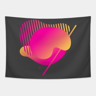 Pink yellow gradient Tapestry