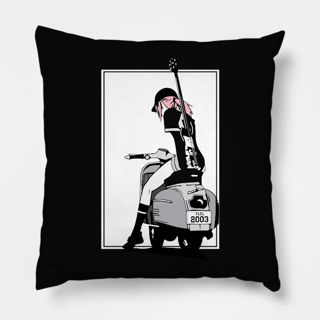 Haruko - Vespa Pillow by waveformUSA