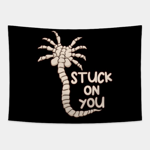 Alien Facehugger (Stuck On You) Tapestry by Scud"