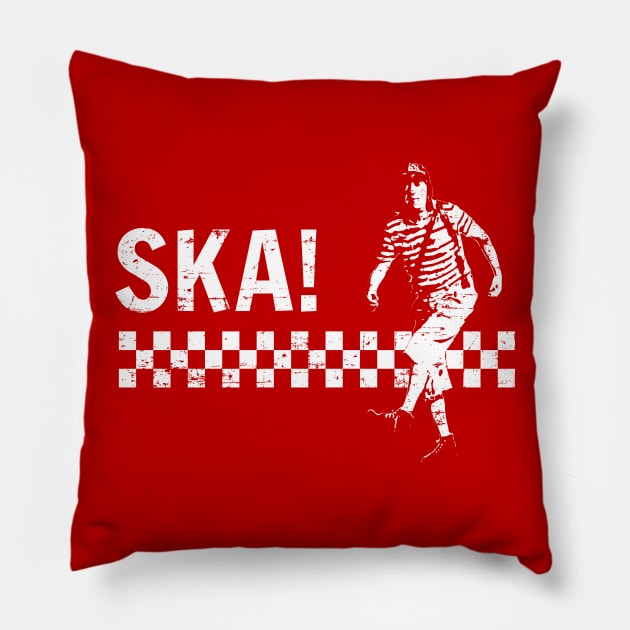 Ska - Chavo del ocho - white Pillow by verde