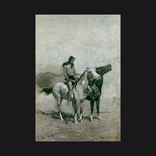 The Fire-Eater Slung His Victim Across His Pony by Frederic Remington by Classic Art Stall