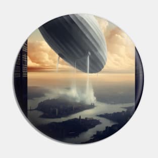 Surreal Dreamscapes - Zeppelin Pin