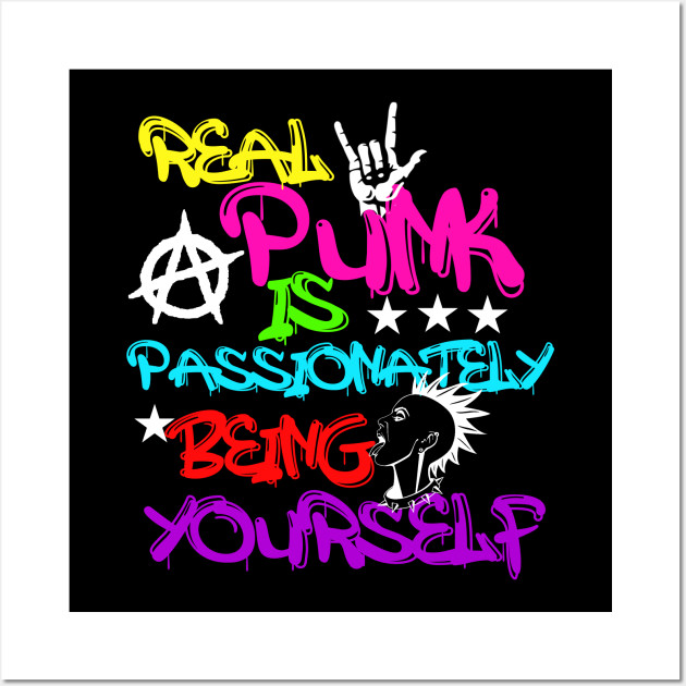 Real Punk is Passionately Being Yourself Funny Pop Punk Gift