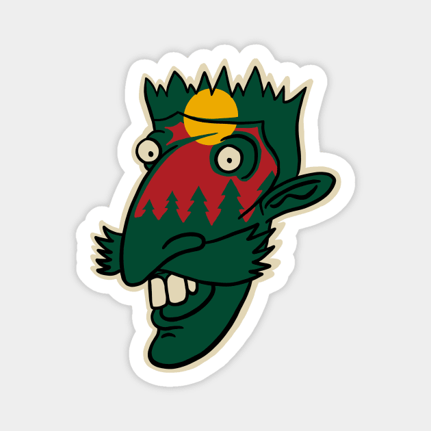 Minnesota Wild Thornberrys Magnet by Moonguts