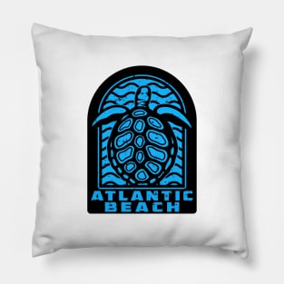 Atlantic Beach North Carolina Florida New York Sea Turtle Pillow