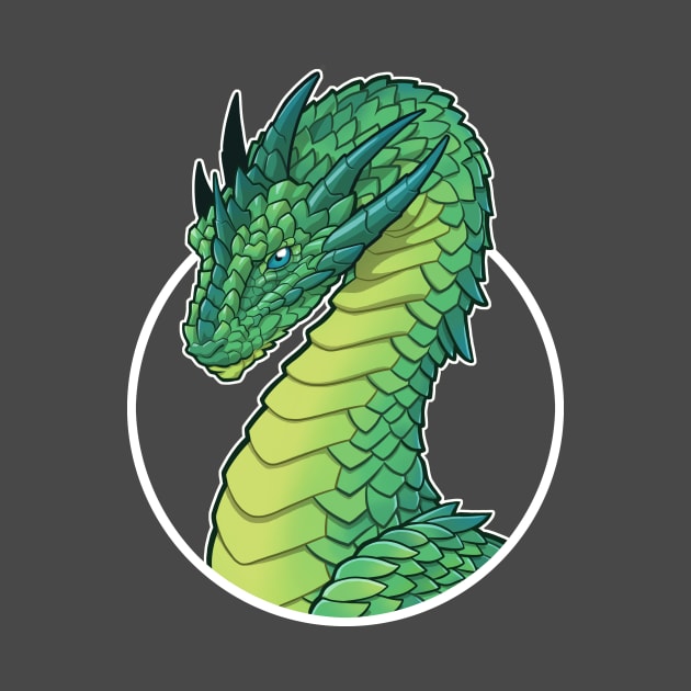 Green Elder Dragon by jpowersart