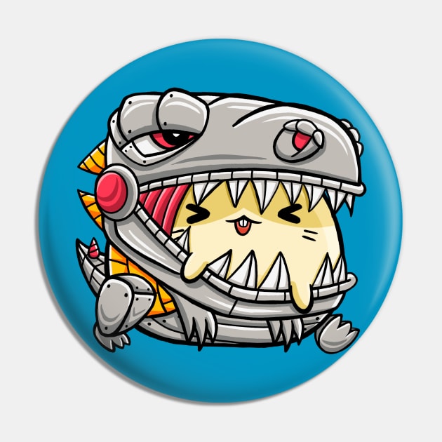 Cute Hamster Dinosaur Costume Pin by MEDZ