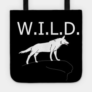 White wolf Tote