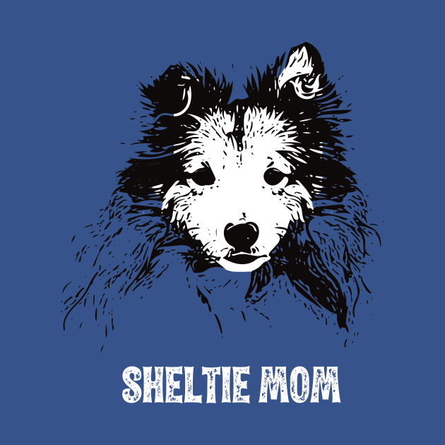 Sheltie Mom Shetland Sheepdog Design by DoggyStyles