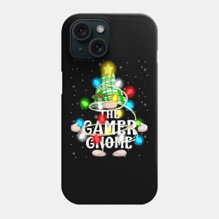 The Gamer Gnome Christmas Matching Family Shirt Phone Case