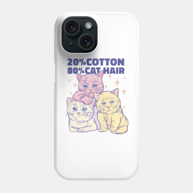 Funny Cat Mom Daddy Kitten Lovers 80% Hair Phone Case by displace_design